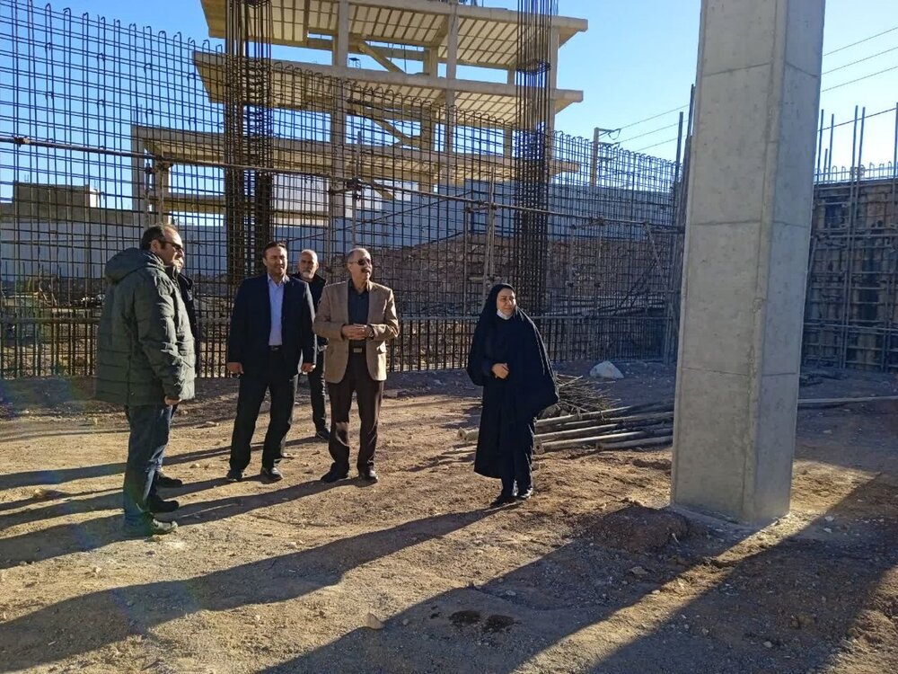 بازدید مدیر درمان تامین‌اجتماعی زنجان از پروژه احداث درمانگاه جدید سهروردی خدابنده
