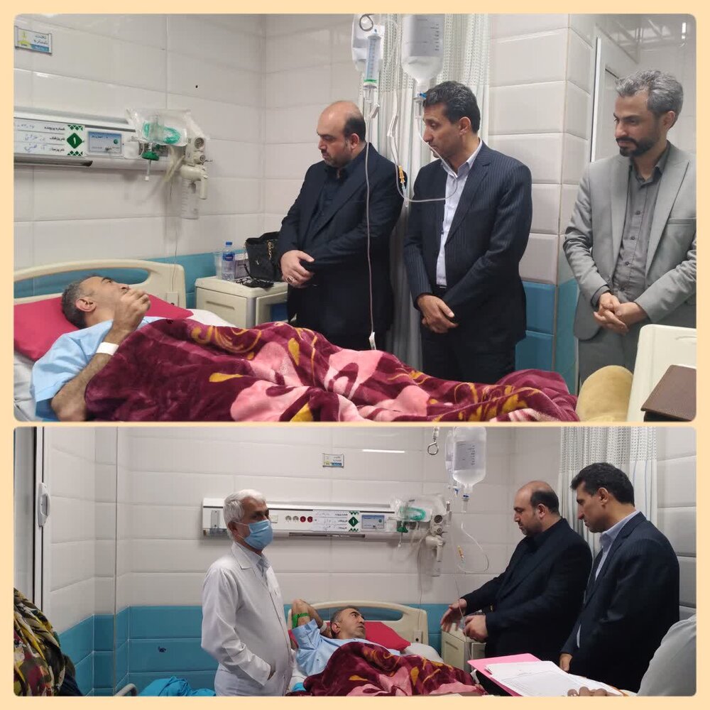 عیادت مدیر درمان تامین‌اجتماعی استان مازندران از مدیرکل بیمه تامین‌اجتماعی استان