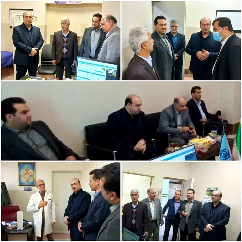 برگزاری آئین تکریم و معارفه ریاست درمانگاه تامین‌اجتماعی شهید فخری زاده ساری 