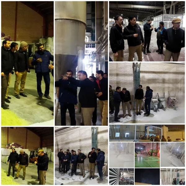 بازدید شبانه کمیته پایش زیست محیطی واحدهای صنعتی شهرستان اردکان