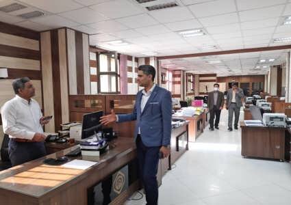 بازدید مدیرکل تامین‌اجتماعی هرمزگان از شعب و کارگزاری‌های مرکز استان