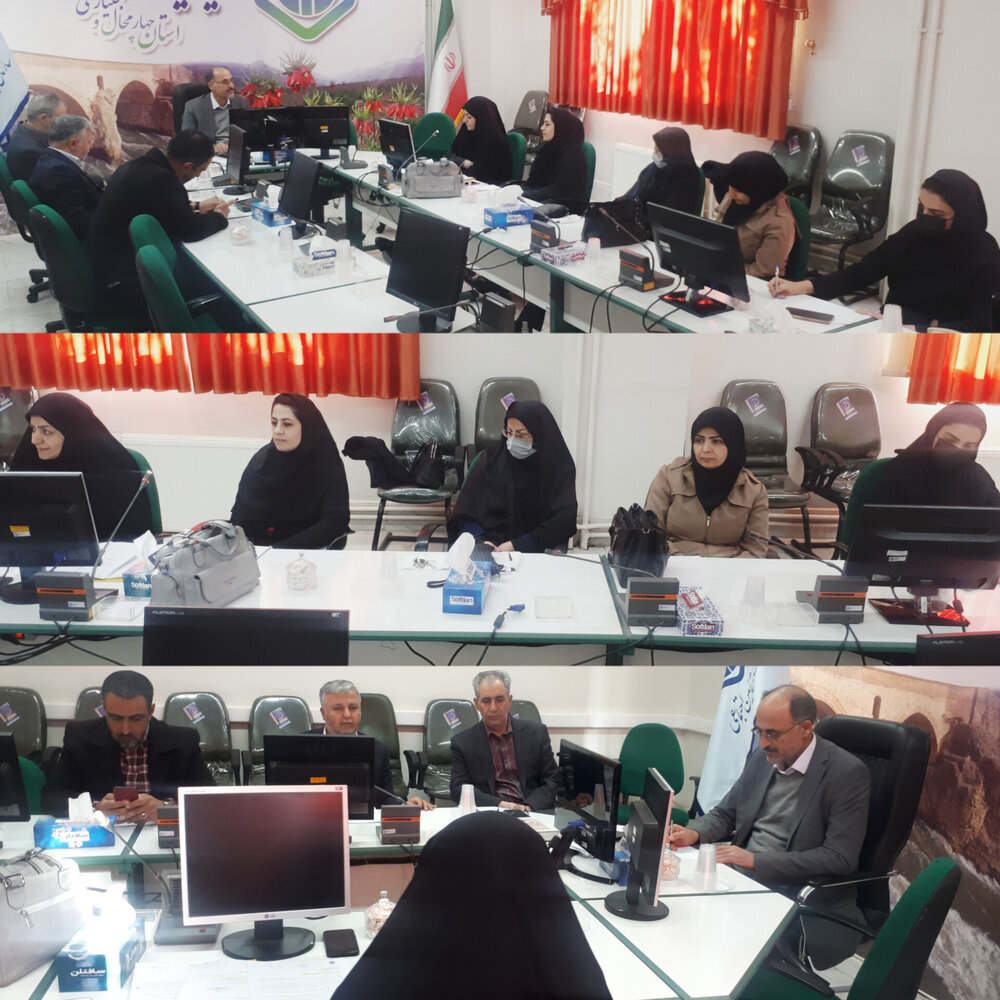 تشکیل کارگروه امور زنان و خانواده با حضور مدیر درمان تامین‌اجتماعی چهارمحال و بختیاری
