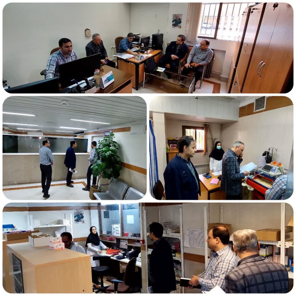 بازدید مدیر درمان تامین‌اجتماعی کاشان از بخش‌های مختلف درمانگاه شهدای نطنز 