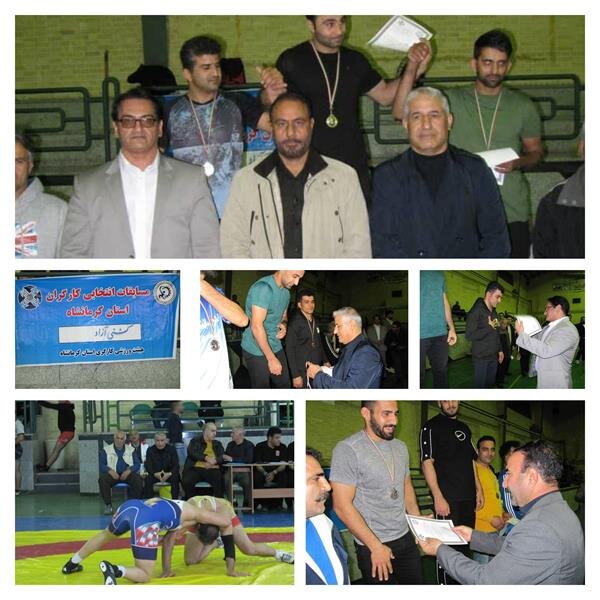 برگزاری رقابت‌های قهرمانی کشتی آزاد کارگران کرمانشاه با معرفی برترین‌ها 