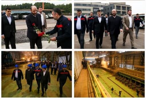 بازدید مدیرعامل صندوق بازنشستگی کشوری از شرکت فولاد اکسین اهواز