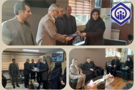 مراسم تودیع و معارفه رئیس شعبه تامین‌اجتماعی شهرستان رامسر 