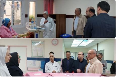 بازدید مدیر درمان تامین‌اجتماعی مازندران و مدیرعامل شرکت کار و تامین از بیمارستان حکمت ساری