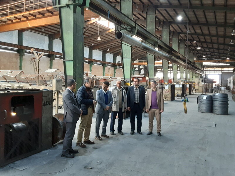 بازدید مدیرکل تامین‌اجتماعی استان قزوین از شرکت مفتولی زنجان 