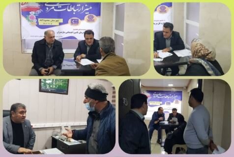 برپایی میز خدمت مدیریت درمان تامین‌اجتماعی استان مازندران در محمودآباد