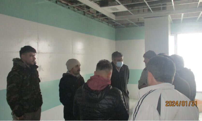 بازدید میدانی مدیر درمان تامین‌اجتماعی استان اردبیل از پروژه درمانگاه شهرستان نمین