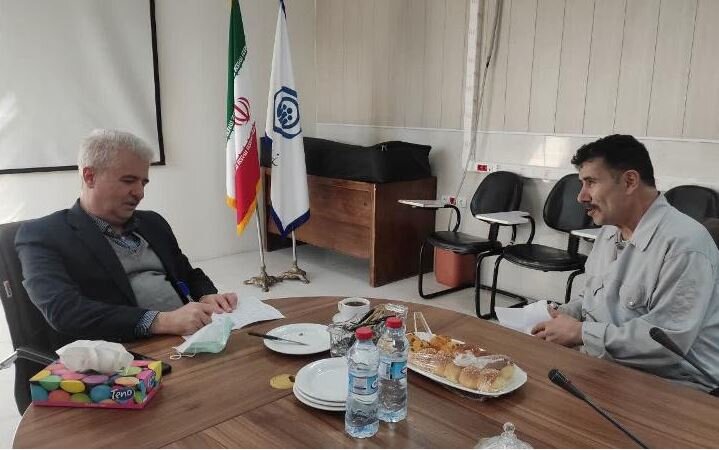 ملاقات مدیر درمان تامین‌اجتماعی استان البرز با کارکنان و مراجعان بیمارستان هشتگرد 