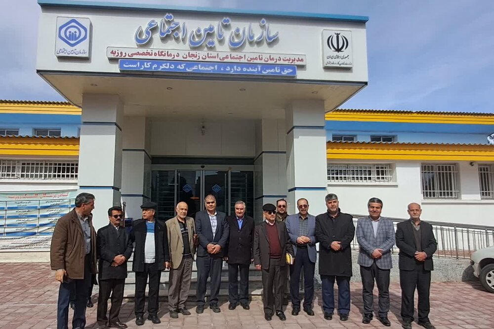 افتتاح پروژه بازسازی فضای فیزیکی درمانگاه روزبه با حضور مدیرکل تامین اجتماعی زنجان