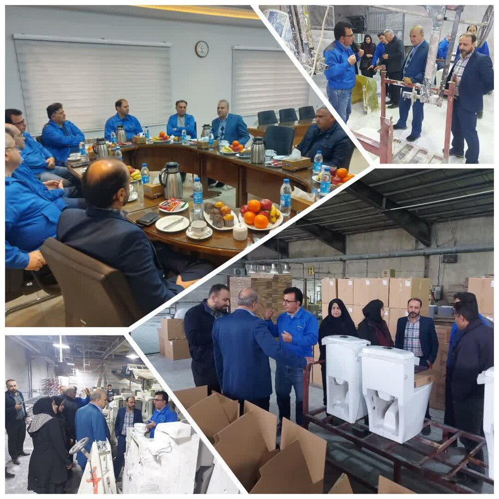 بازدید رئیس تامین‌اجتماعی شعبه سه کرمانشاه از شرکت چینی کرد 