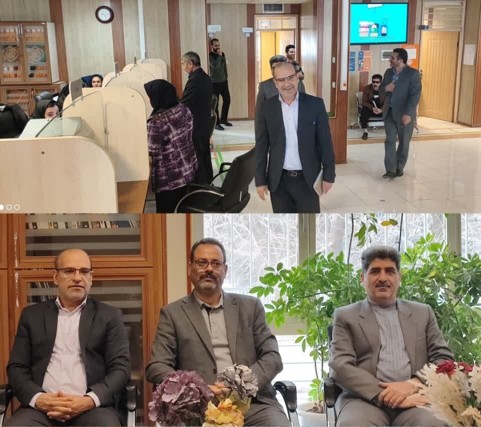 بازدید مدیرکل تامین‌اجتماعی استان کرمانشاه از شعبه چهار 