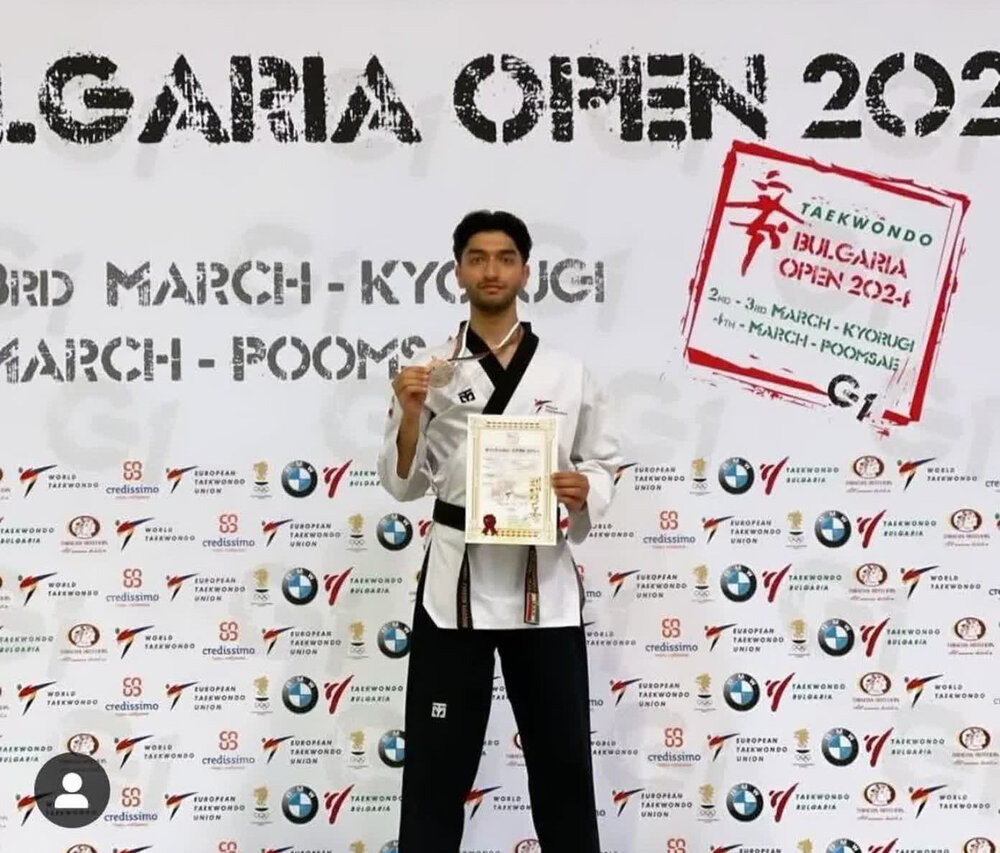 درخشش عضو خانواده بزرگ تامین اجتماعی فارس در مسابقات جهانی تکواندو