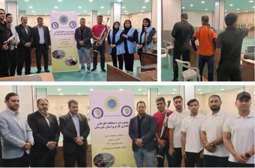 برگزاری مسابقات تیراندازی قهرمانی کارگری خوزستان با حضور مدیرکل تعاون،کار و رفاه اجتماعی استان