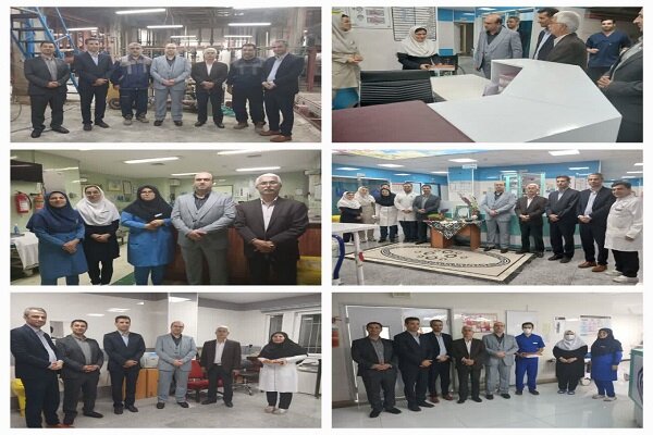 بازدید نوروزی مدیر درمان تامین اجتماعی استان مازندران از بیمارستان حکمت ساری