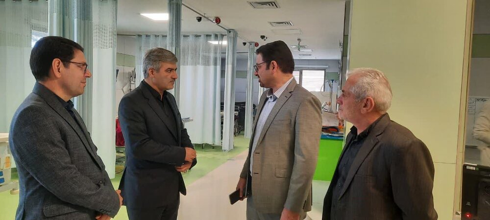 بازدید مدیر درمان تامین‌اجتماعی اردبیل از پروژه‌های در دست احداث بیمارستان سبلان 