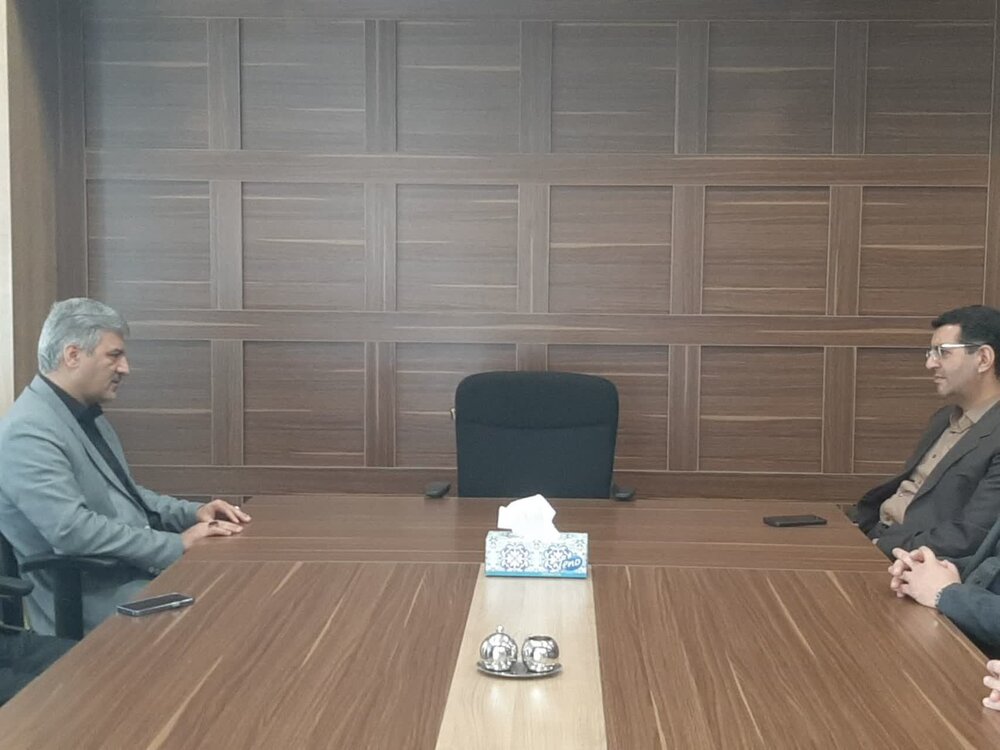 دیدار مدیر درمان تامین اجتماعی اردبیل با مدیر امور شعب بانک رفاه کارگران استان