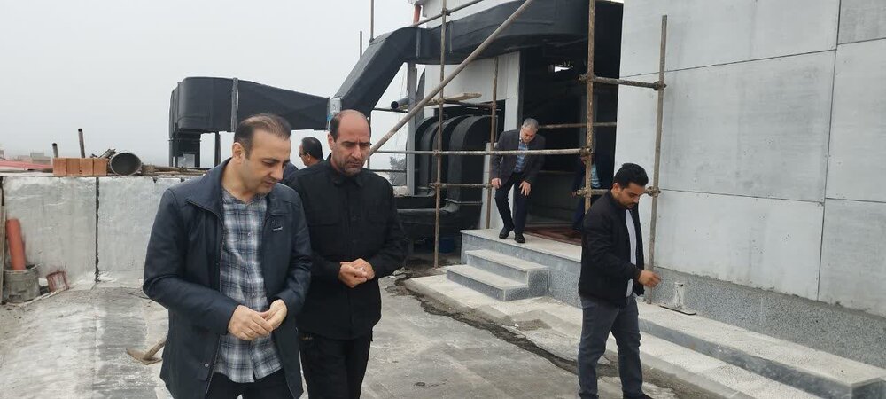 بازدید مسئول سازمان بسیج سازندگی سپاه اردبیل از پروژه‌های بیمارستان تامین‌اجتماعی ارس پارس‌آباد