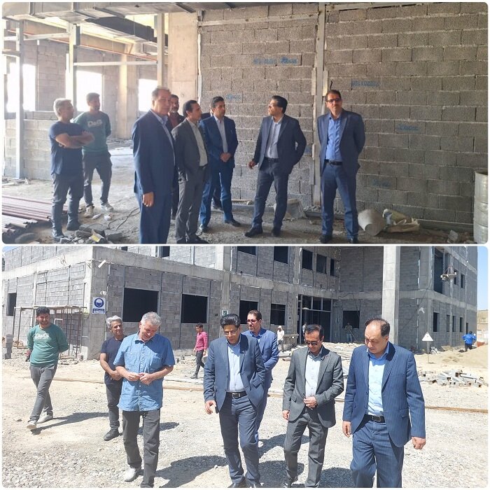 پیشرفت ۴۵ درصدی پروژه درمانگاه تخصصی بیمارستان تامین اجتماعی شازند