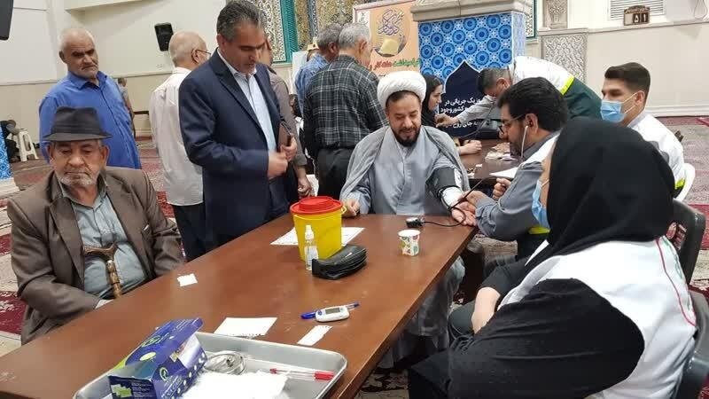 ارائه خدمات درمانی رایگان توسط بسیج جامعه پزشکی تامین اجتماعی البرز به مردم محمدشهر