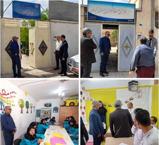 بازدید مدیرکل بهزیستی خراسان جنوبی از مراکز روزانه توانبخشی و حرفه‌آموزی بشرویه