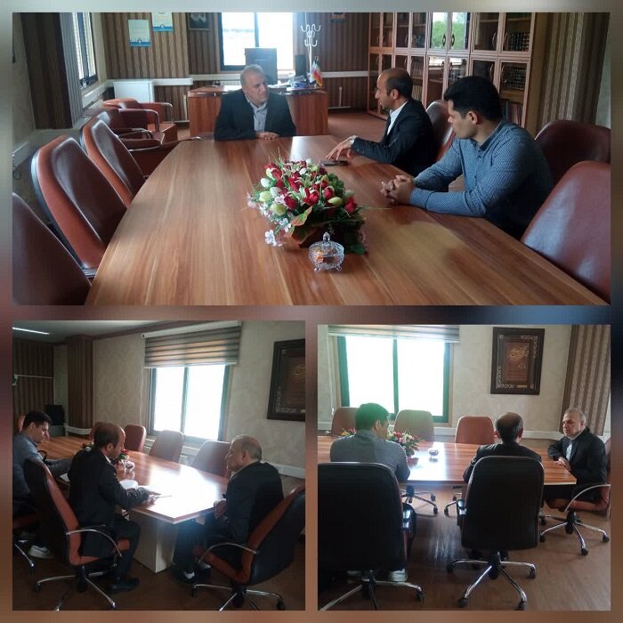 برگزاری جلسه رئیس شعبه سه تامین اجتماعی کرمانشاه با نمایندگان شرکت کاشی بیستون