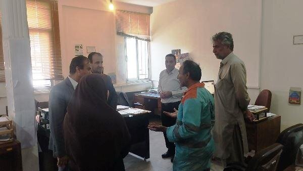 بازدید سرزده معاونت اداره کل تعاون، کار و رفاه اجتماعی سیستان و بلوچستان از اداره کار زاهدان