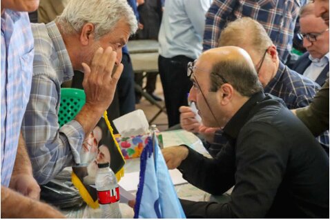 برپایی میز خدمت اداره کل تأمین اجتماعی خوزستان در مصلی نماز جمعه دزفول