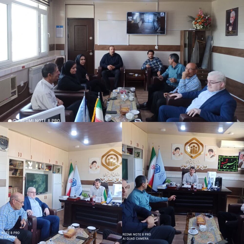  دیدار تعدادی از خبرنگاران با مدیرکل تأمین‌اجتماعی استان ایلام