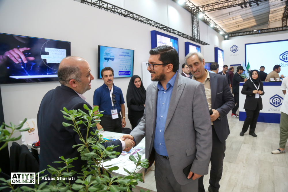 غرفه سازمان تأمین اجتماعی در آخرین روز از نمایشگاه الکامپ