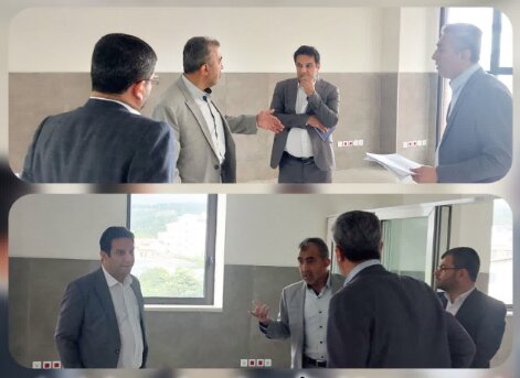 بازدید مدیرکل تامین اجتماعی مازندران از پروژه درحال احداث شعبه چالوس