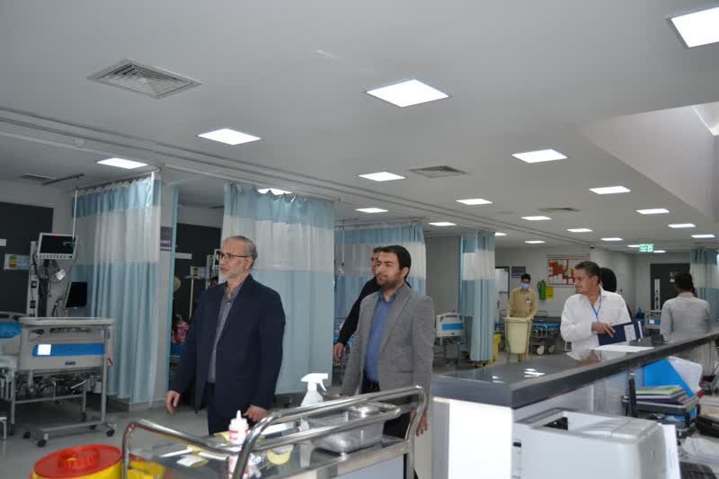 بازدید مدیر درمان تامین اجتماعی کرمان از بیمارستان غرضی سیرجان