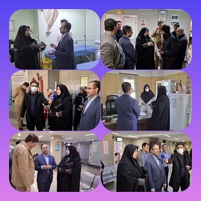 بازدید نماینده مردم بروجرد و اشترینان در مجلس از پلی‌کلینیک تأمین‌اجتماعی آیت‌اله بروجردی