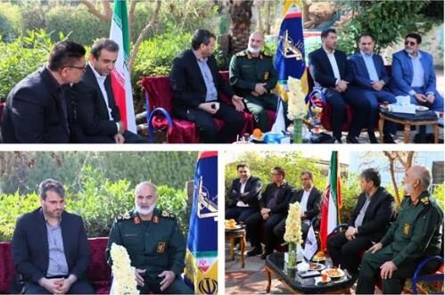 دیدار مدیرکل تعاون، کار و رفاه اجتماعی خوزستان با فرمانده قرارگاه کربلا در جنوب غرب