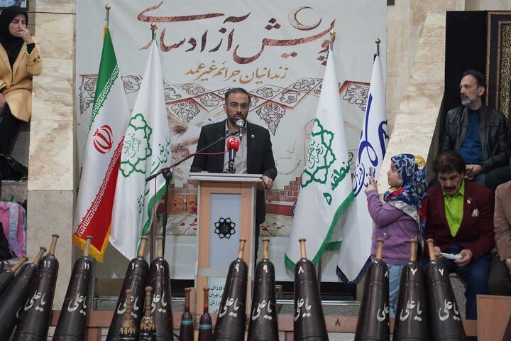 آیین گلریزان آزادسازی زندانیان جرایم غیر عمد برگزار شد