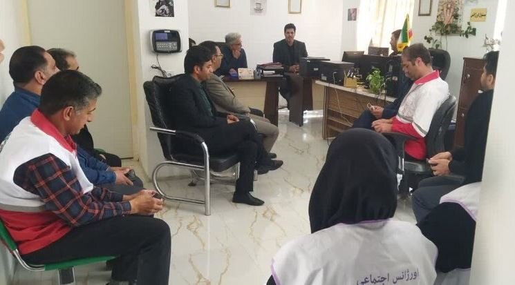 بازدید جمعی از مسئولین شهرستان رشتخوار از مرکز اورژانس اجتماعی ۱۲۳