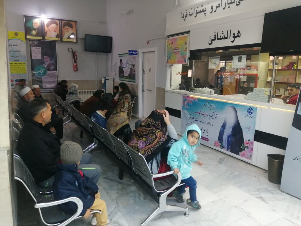  مراجعه جمع کثیری از بیماران به مراکز درمانی تامین اجتماعی استان گلستان