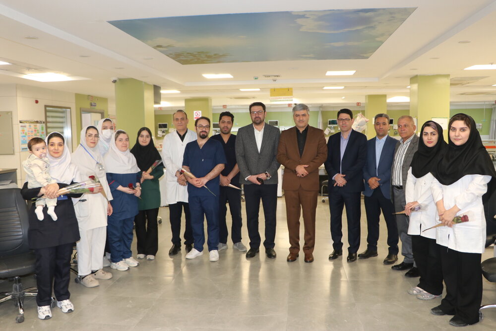 دیدار نوروزی مدیر درمان تامین اجتماعی استان اردبیل با کارکنان بیمارستان سبلان
