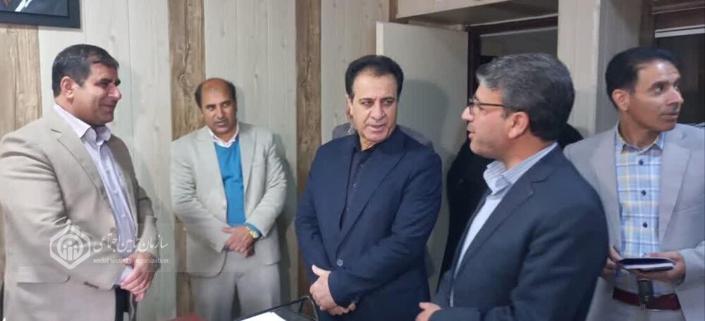 بازدید معاون استاندار کهگیلویه و بویراحمد از اداره کل تامین اجتماعی استان