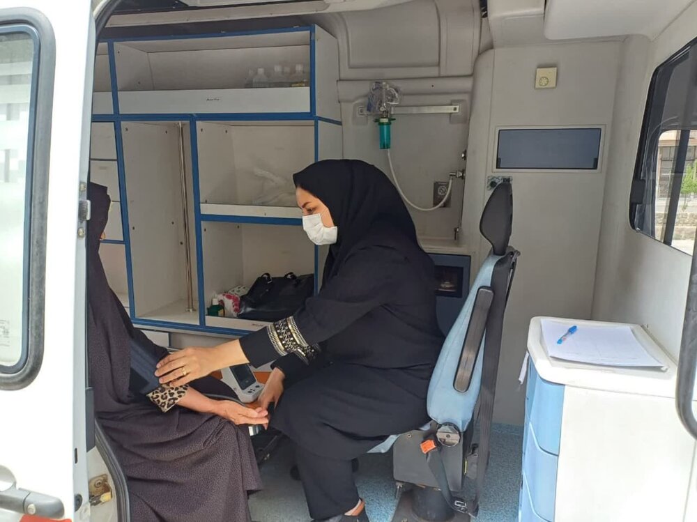 برپایی پایگاه سنجش سلامت در مصلی نماز جمعه خرمدره