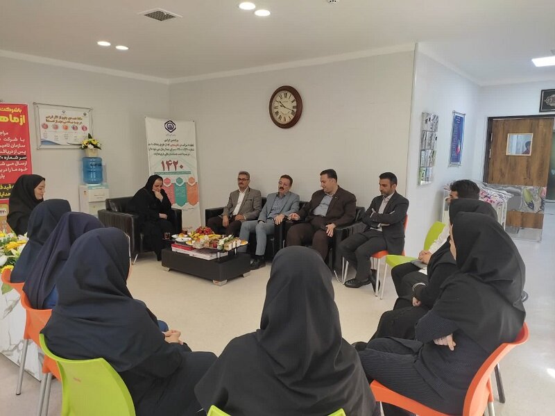 تقدیر مدیر درمان تامین اجتماعی سمنان از همکاران ماما بیمارستان شفا