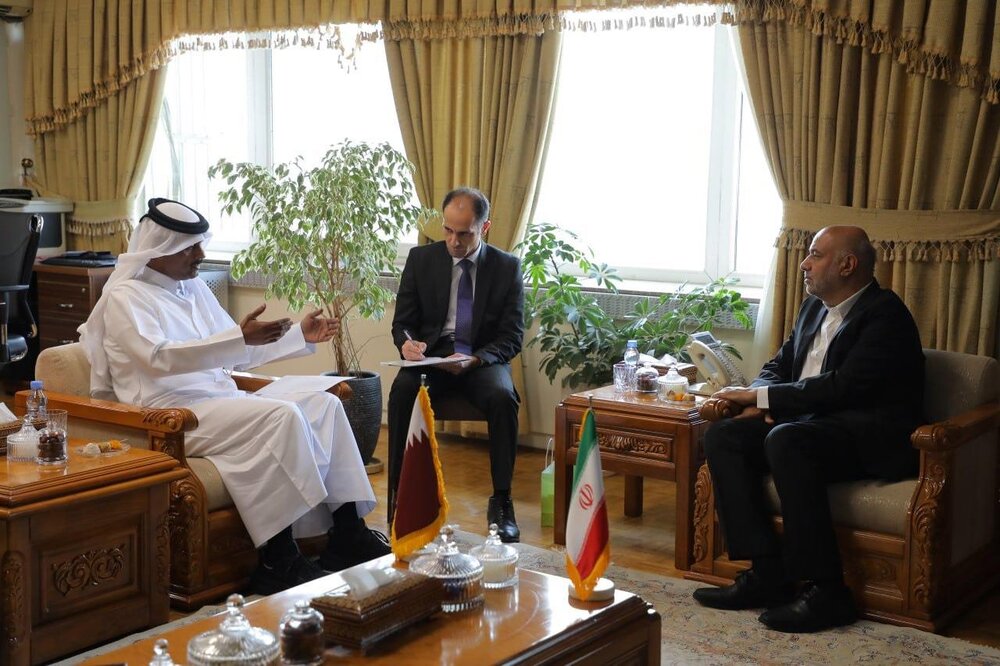 تأکید میدری بر گسترش همکاری‌های اقتصادی ایران و قطر