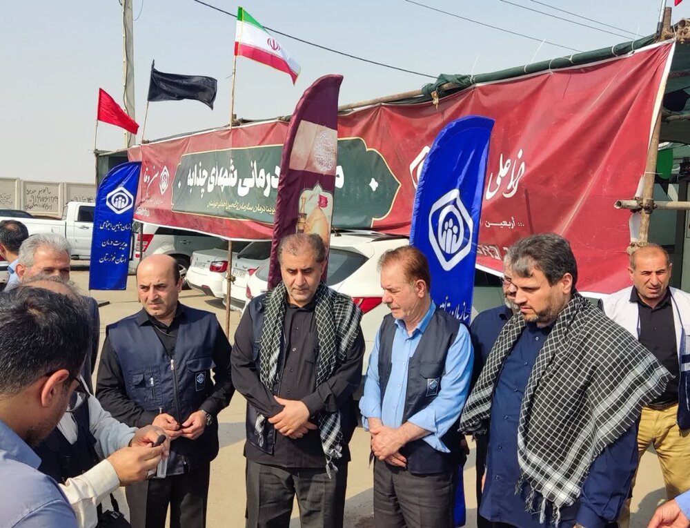 بازدید معاون فرهنگی وزارت کار از موکب درمانی چذابه