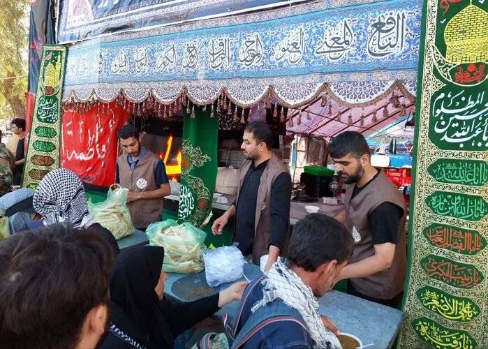 بررسی روند خدمت‌رسانی موکب وزارت کار در مریوان