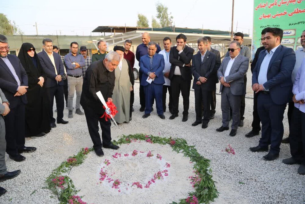 کلنگ‌زنی درمانگاه تخصصی بیمارستان شهید مصطفی خمینی بهبهان