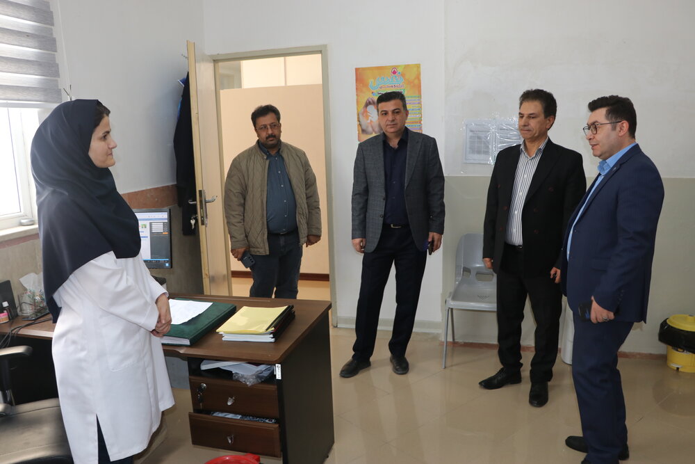 بازدید مدیر درمان تامین اجتماعی اردبیل از درمانگاه موقت خلخال
