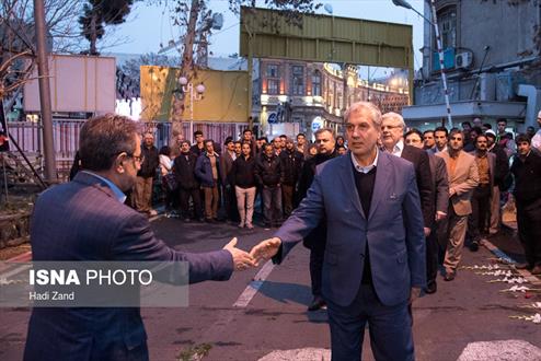 گزارش تصویری از بازید وزیر کار و مدیرعامل  تامین اجتماعی از یک ایستگاه آتش نشانی