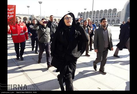 گزارش تصویری از مراسم تشییع پیکر شهیدان آتش‌نشان حادثه پلاسکو